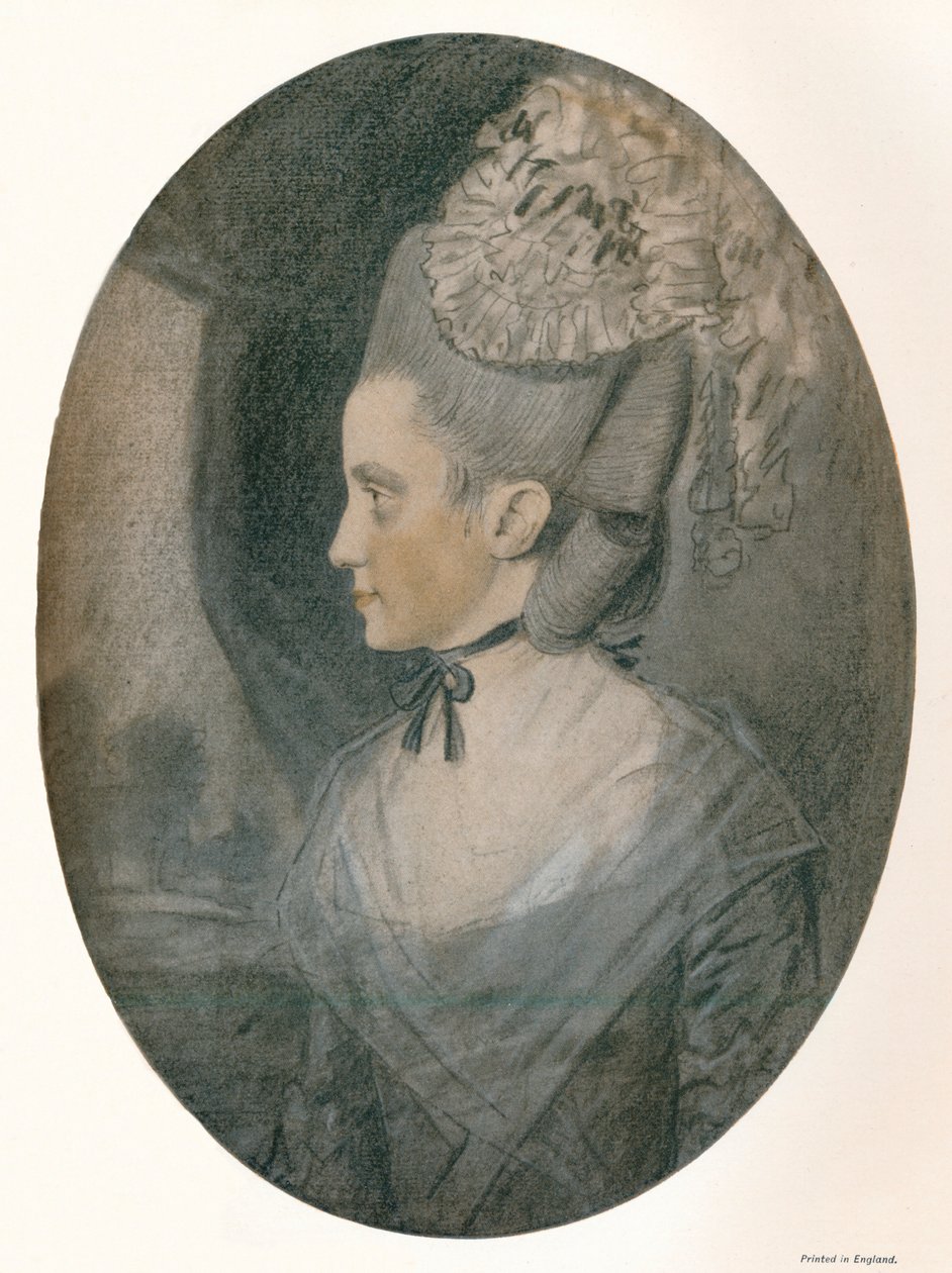 Sra. John Mortlock Nee Harrison, c. 1780 de John Downman