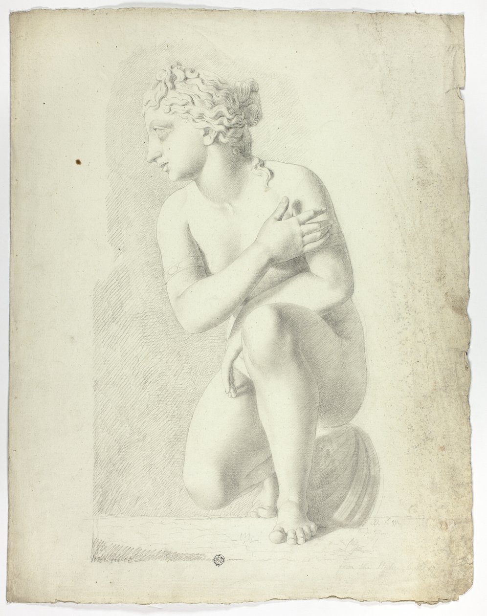 Estatua de Venus agachada de John Downman