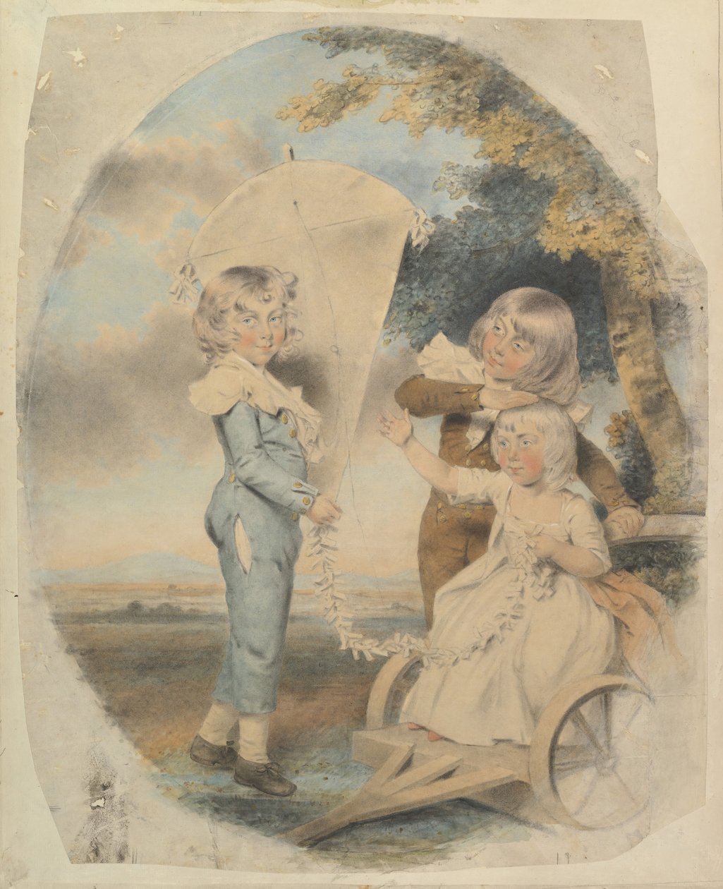 Los niños Dyson, 1787 de John Downman