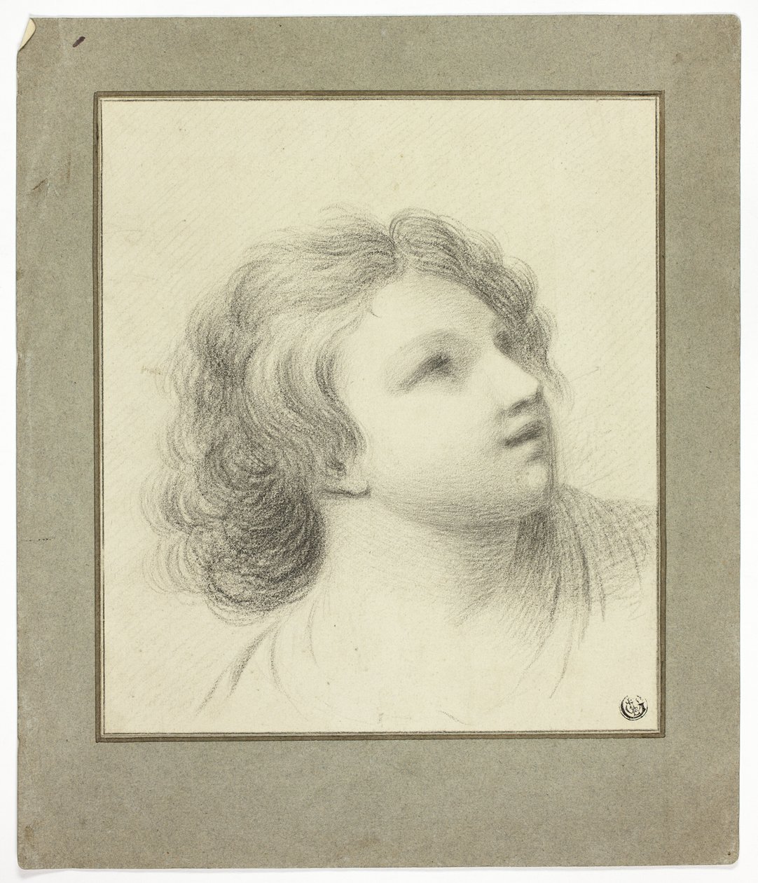 Cabeza respingona de la juventud de John Downman