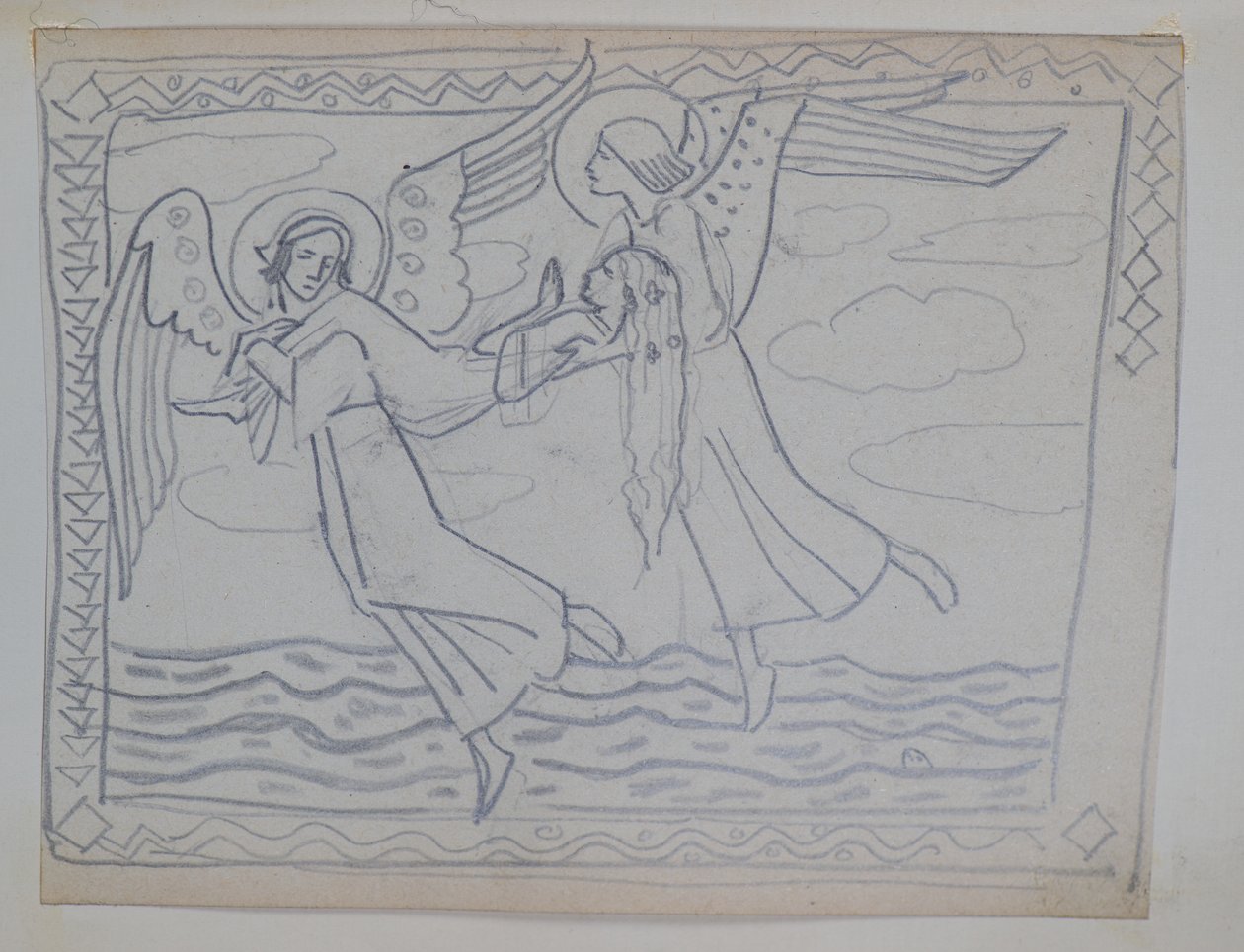 Sin título [Estudio para Santa Brígida] de John Duncan