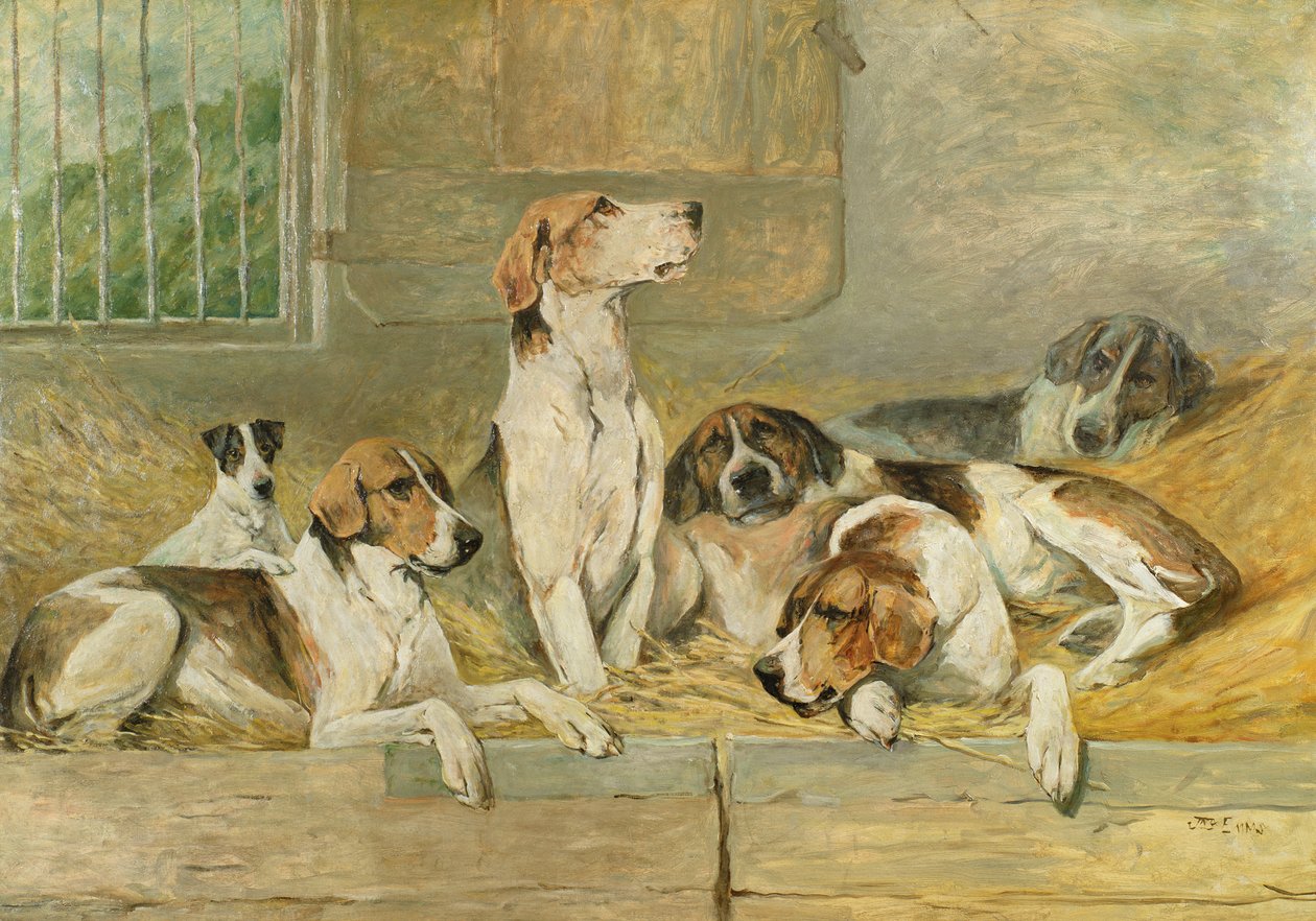 Perros de caza de John Emms