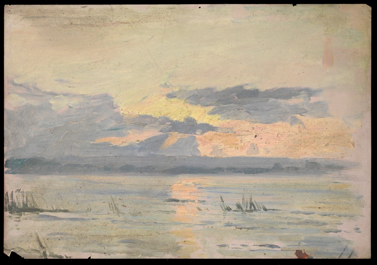 Paisaje marino (pintura) de John Everett