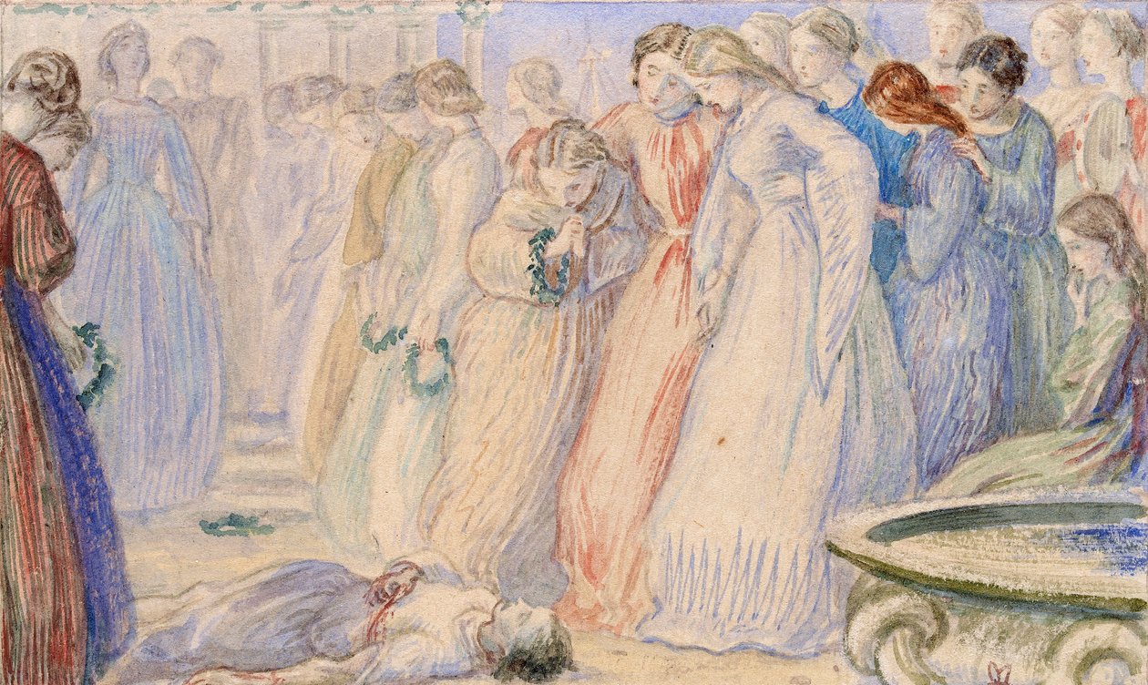 Ifis y Anaxarete, finales del siglo XIX de John Everett Millais