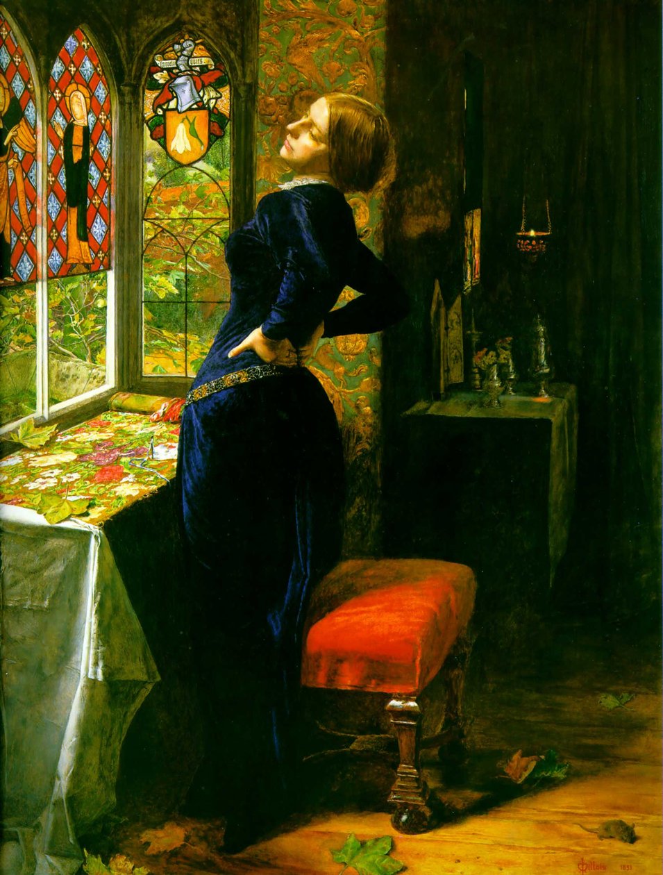 Mariana en el Grange Moated de John Everett Millais