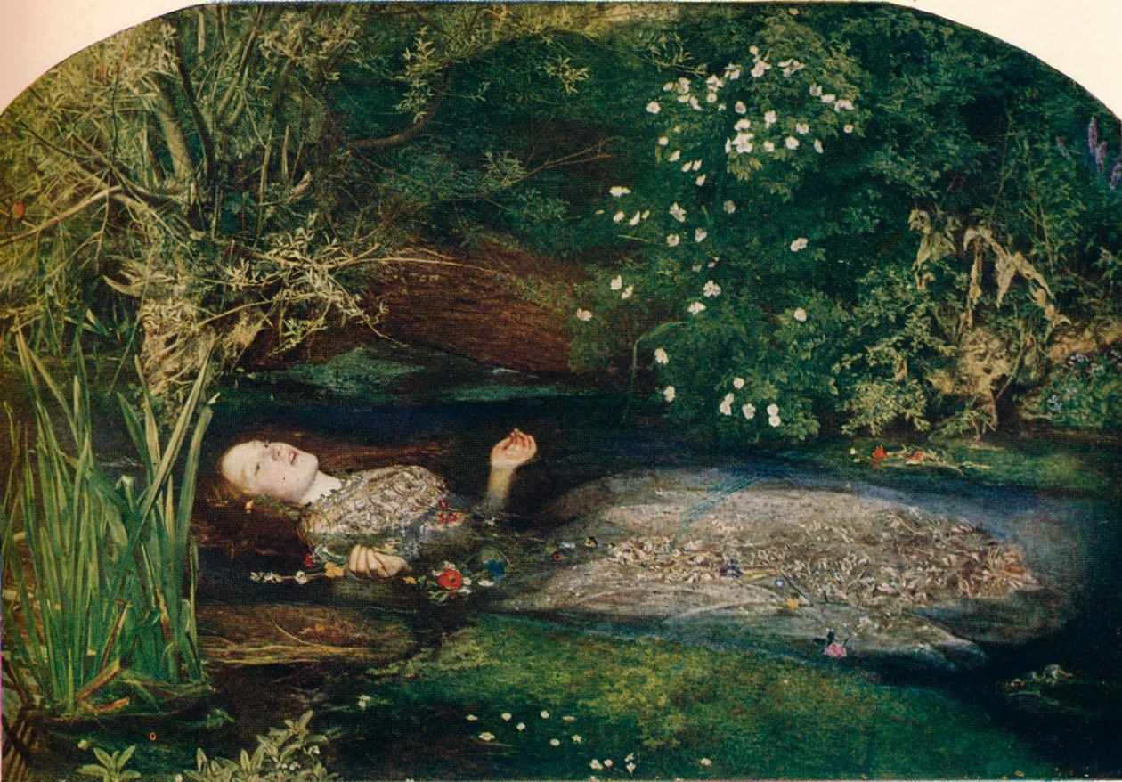 Ofelia, 1851-2, 1911 de John Everett Millais