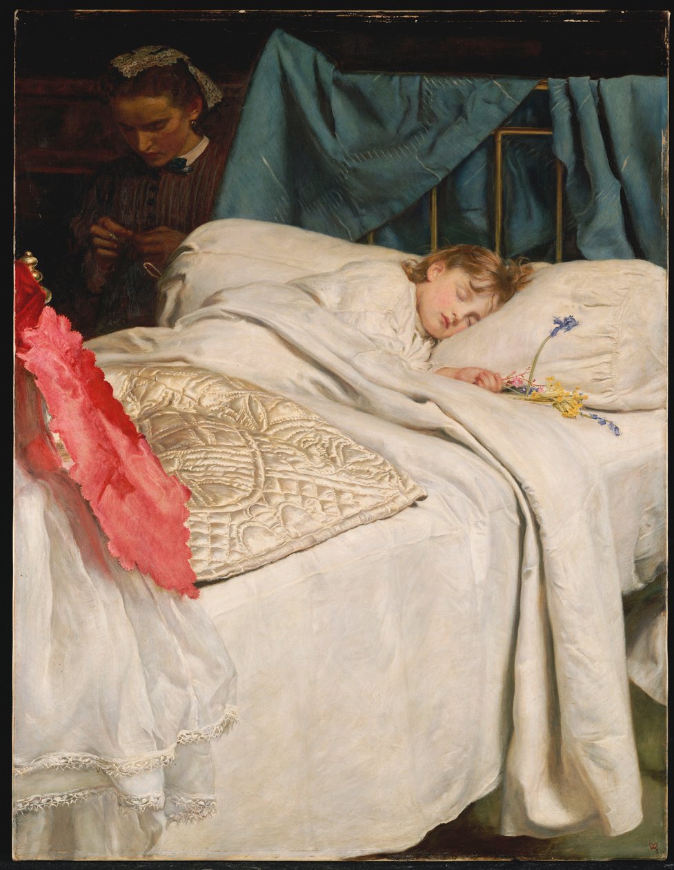 Durmiendo, c.1865 de John Everett Millais