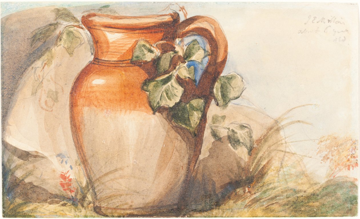 Estudio de una Jarra de Cerámica [recto] de John Everett Millais