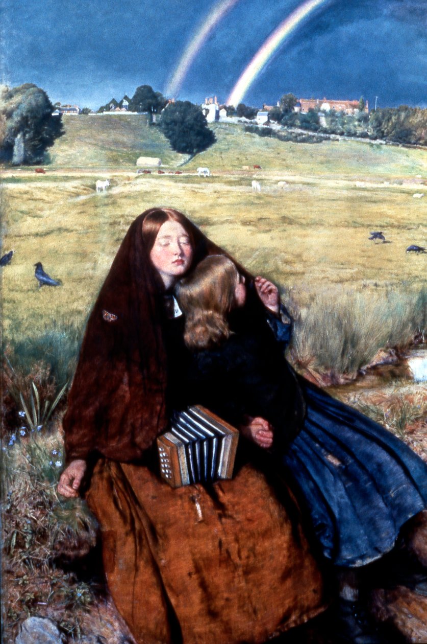 La niña ciega, 1856 de John Everett Millais
