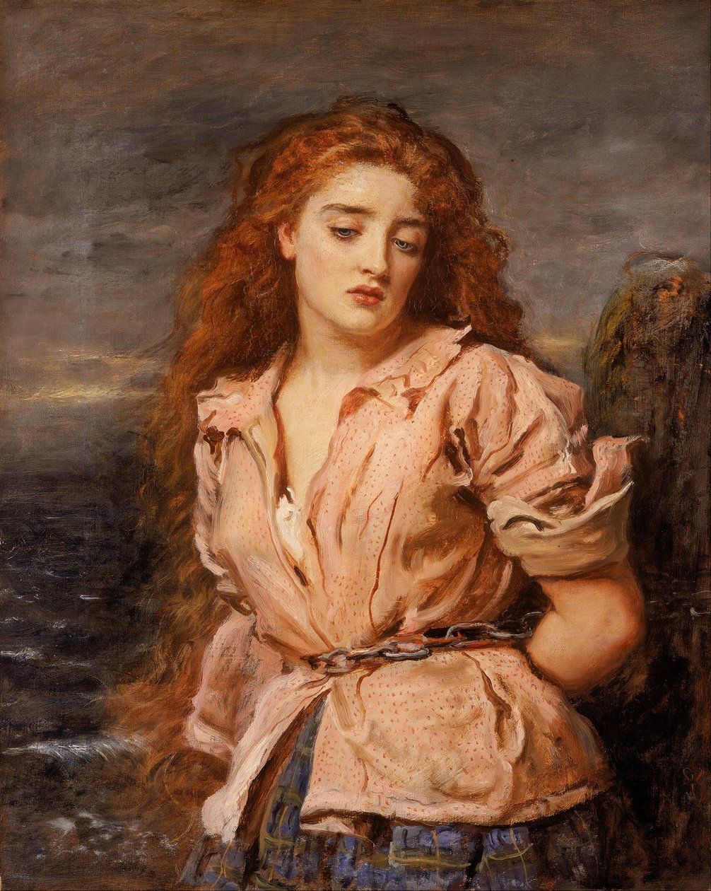 El mártir de Solway".
" de John Everett Millais