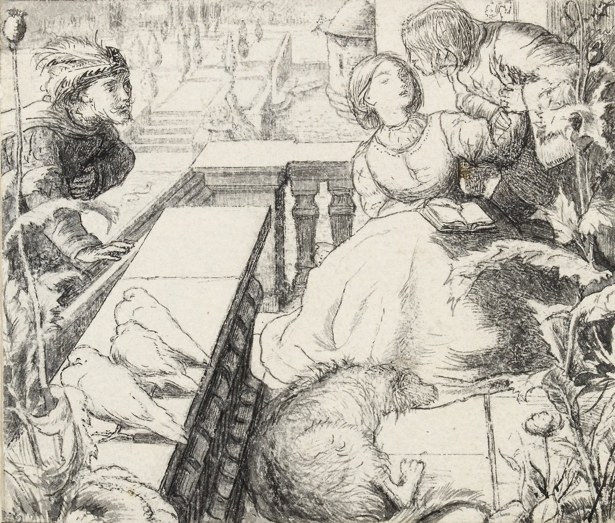 El Palacio Durmiente, finales del siglo XIX de John Everett Millais
