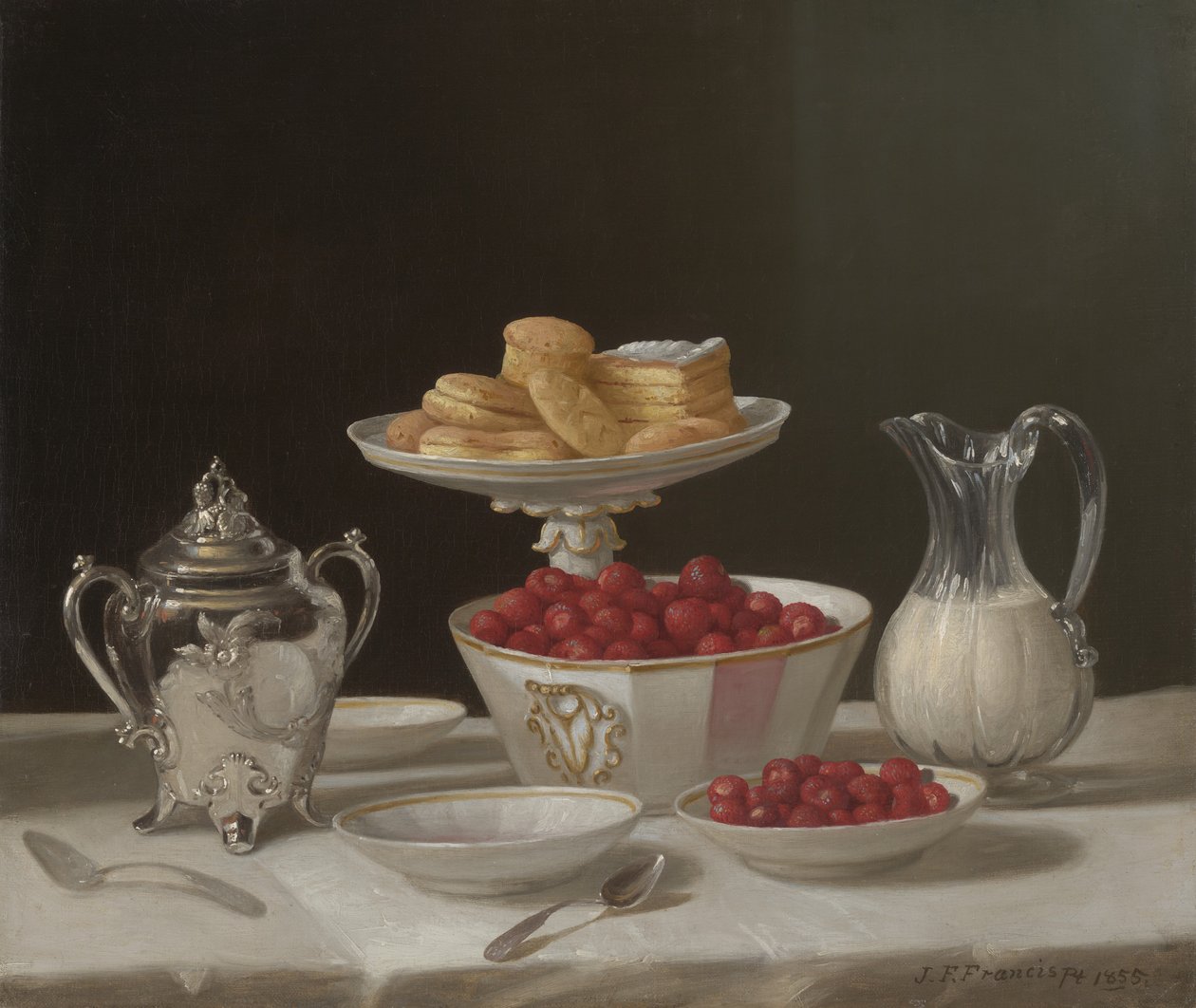 Bodegón de postres, 1855 de John F. Francis