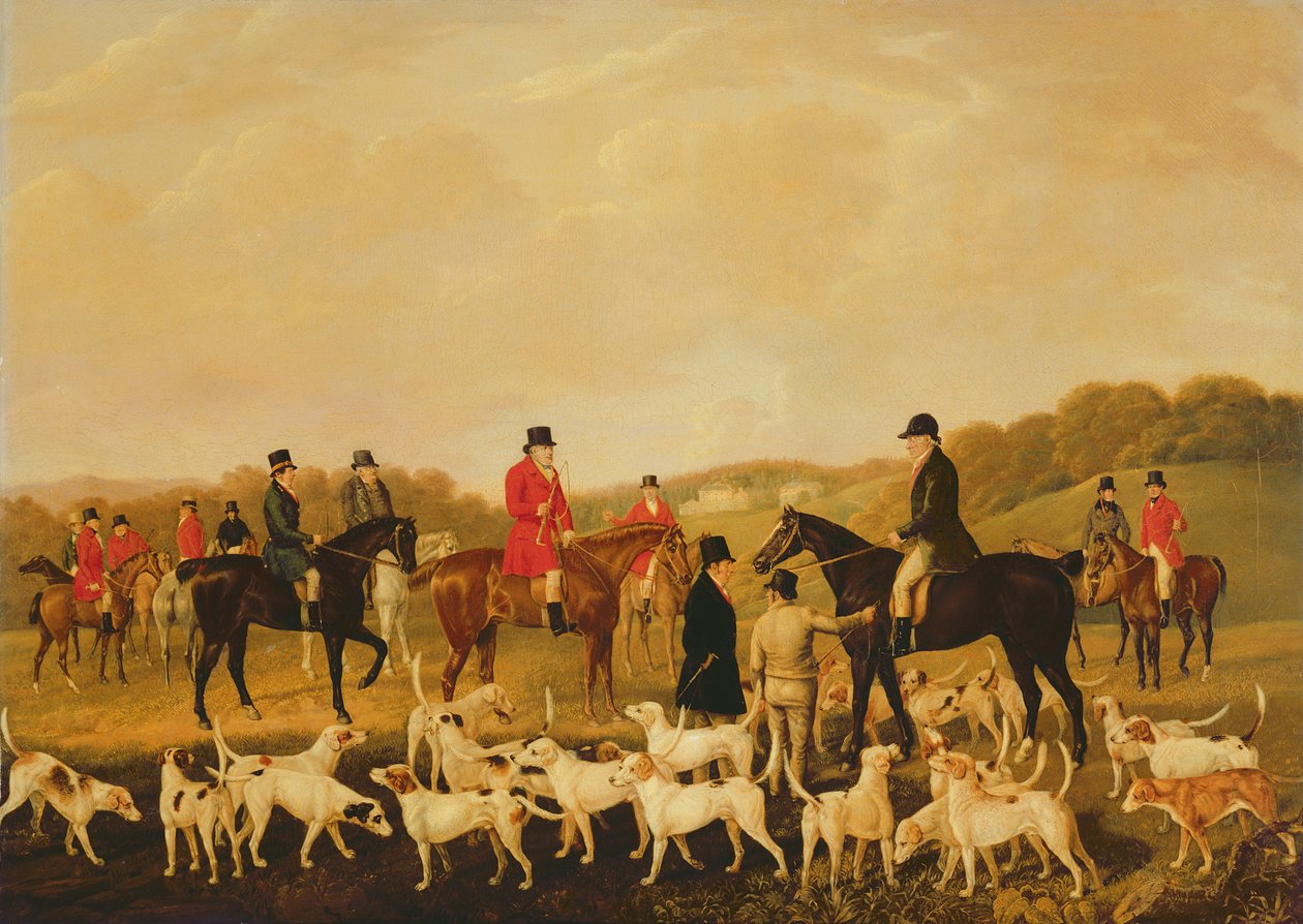 La caza de Llanharan (óleo sobre lienzo) de John F. Harrison