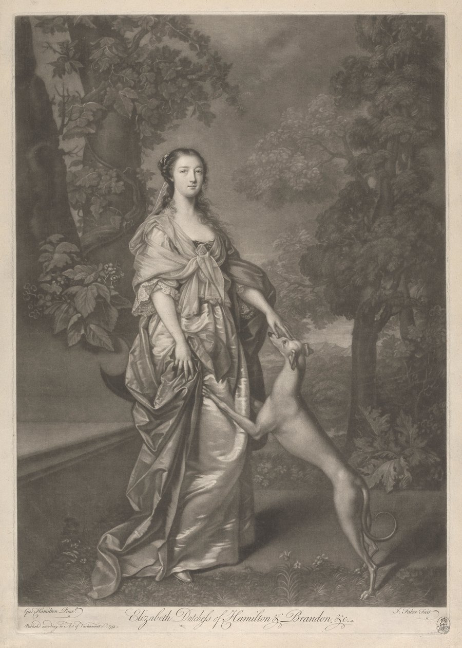 Isabel, duquesa de Hamilton de John Faber the younger