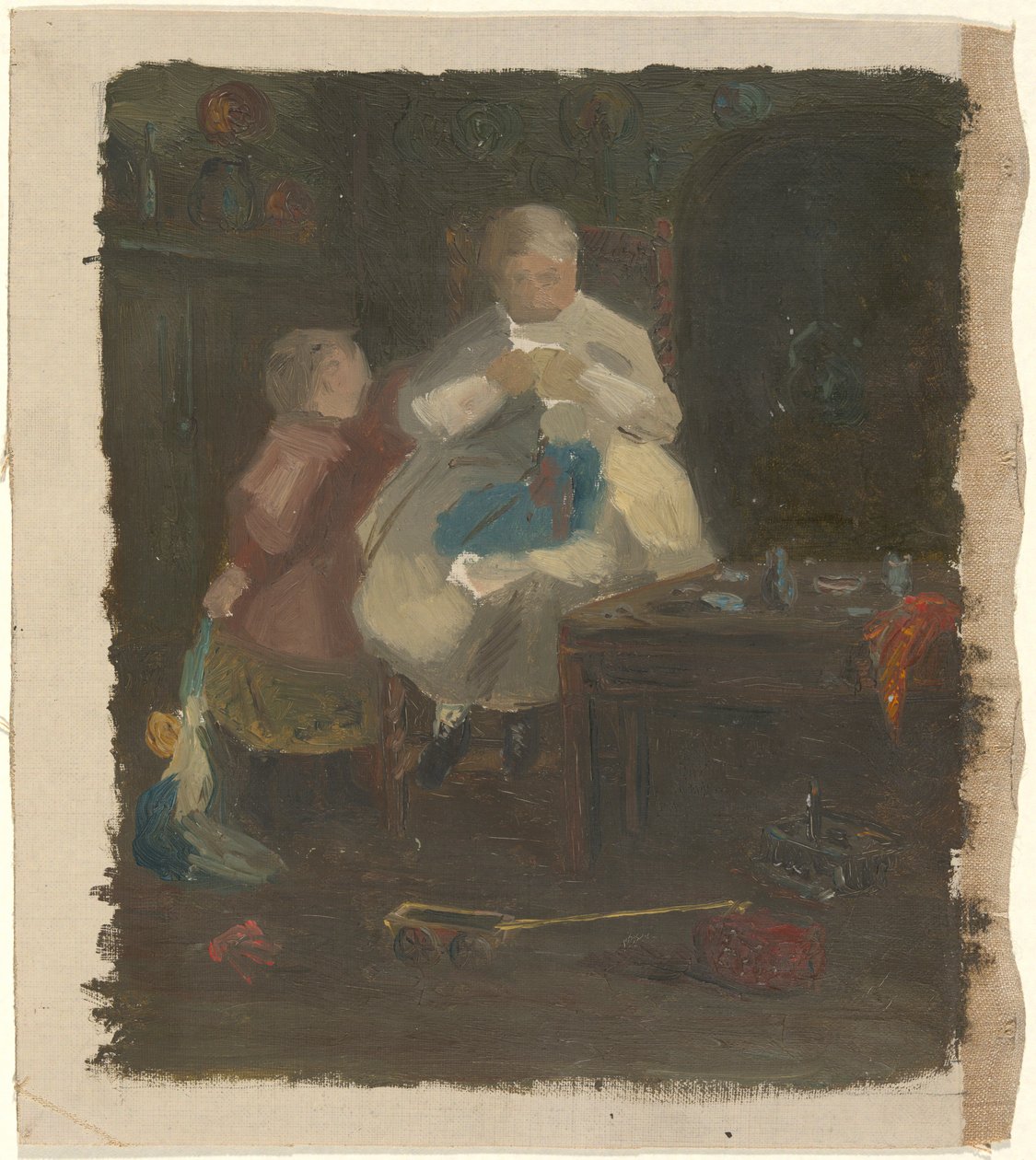 mujer y niño de John Ferguson Weir