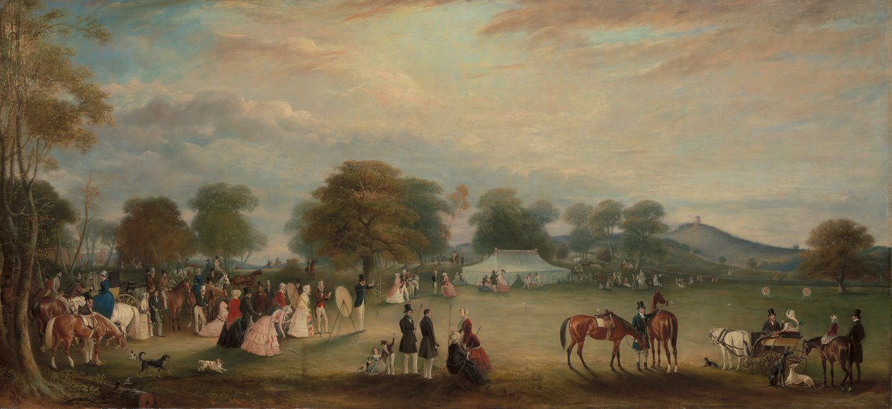 Reunión de tiro con arco en Bradgate Park, Leicestershire de John Ferneley