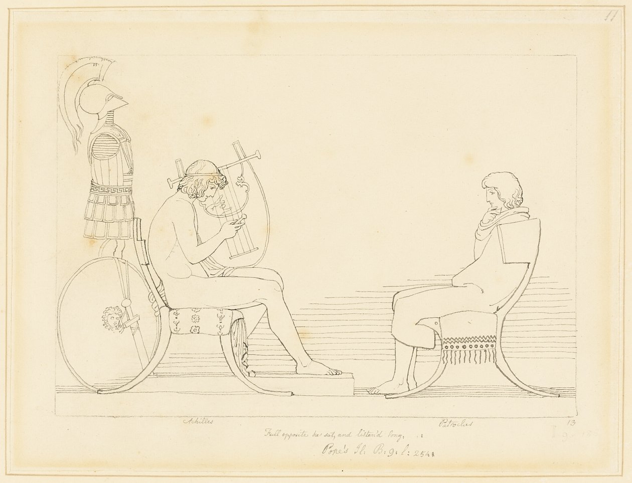 Aquiles y Patroclo de John Flaxman