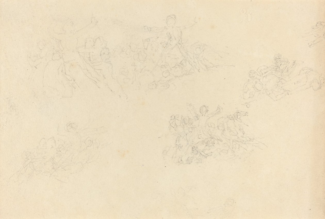 Hoja de estudios de John Flaxman