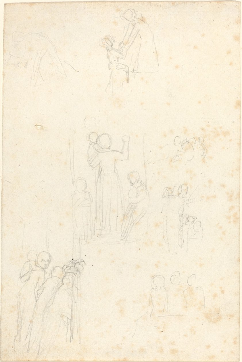 Hoja de estudios de John Flaxman