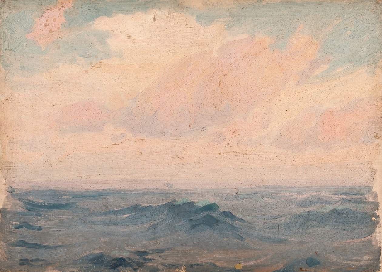 Paisaje marino, c.1900 (óleo sobre lienzo) de John Fraser