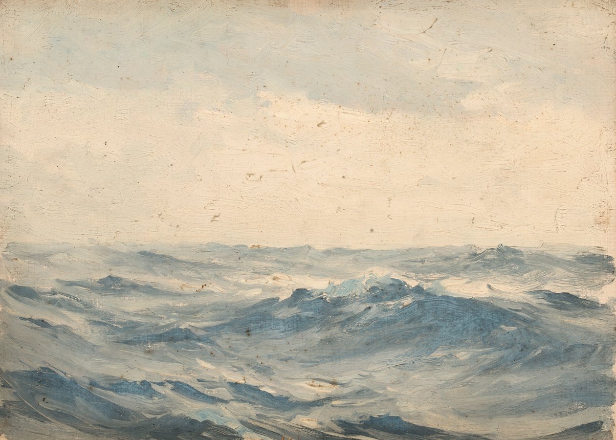 Paisaje marino, c.1900 (óleo sobre lienzo) de John Fraser