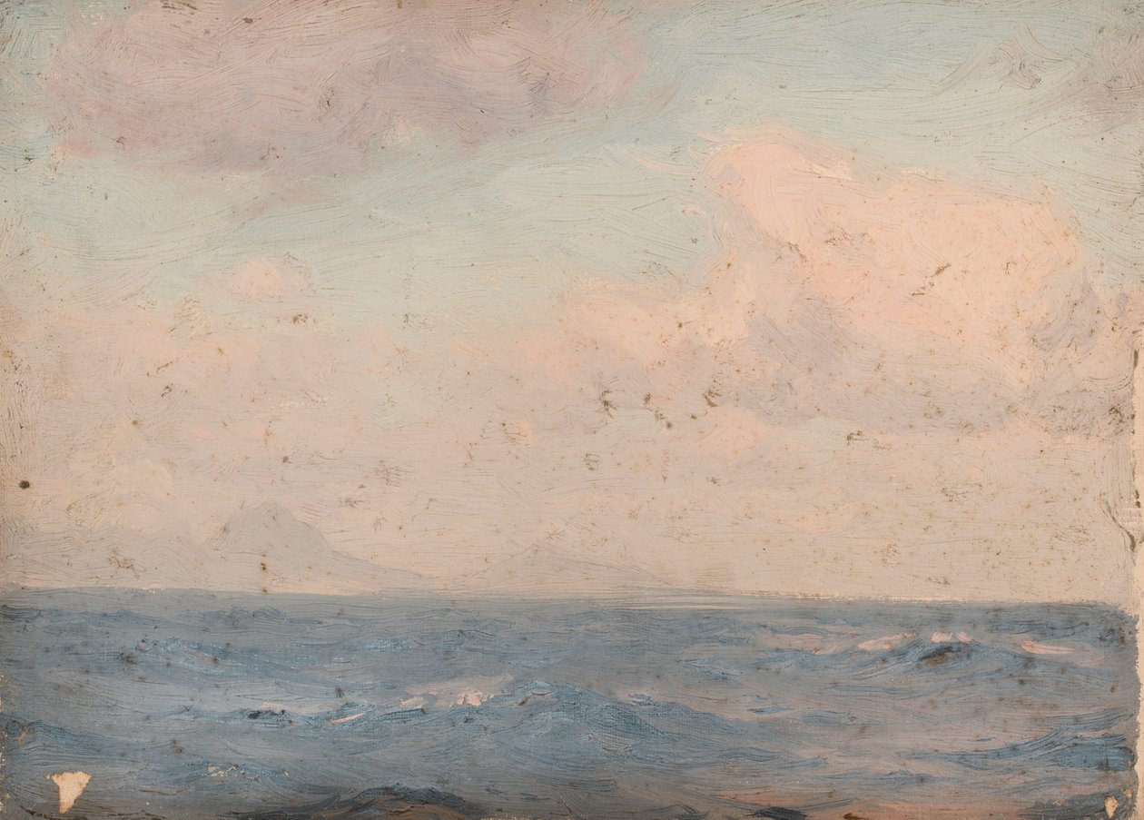 Paisaje marino, c.1900 (óleo sobre lienzo) de John Fraser