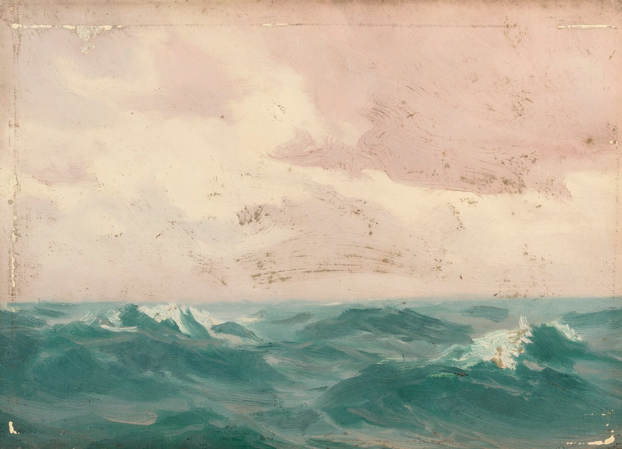Paisaje marino, c.1900 (óleo sobre lienzo) de John Fraser
