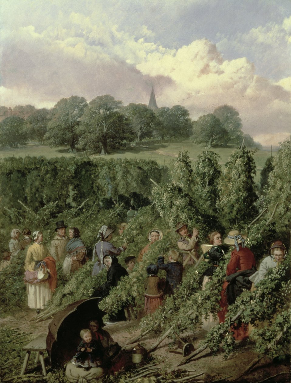 Los recolectores de lúpulo de John Frederick Herring Senior