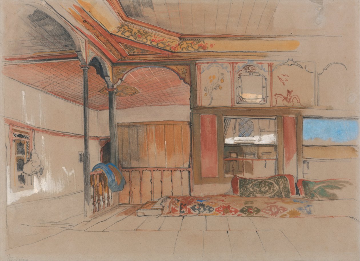 Interior de una casa oriental de John Frederick Lewis