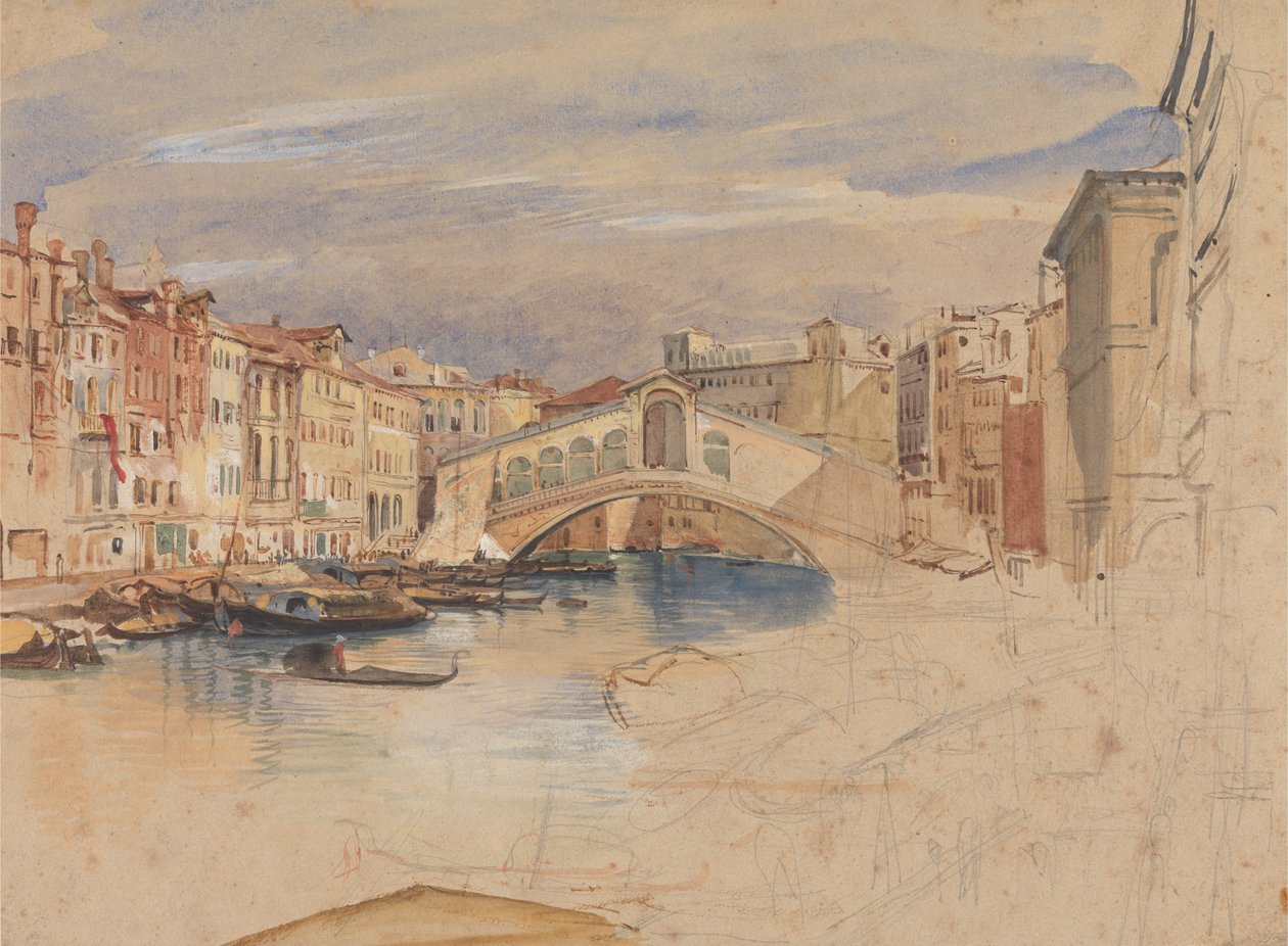 Venecia: El Gran Canal y Rialto de John Frederick Lewis