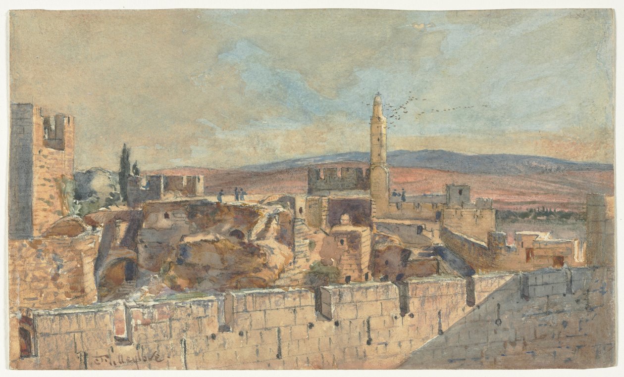 View of the Old City of Jerusalem de John Fullylove
