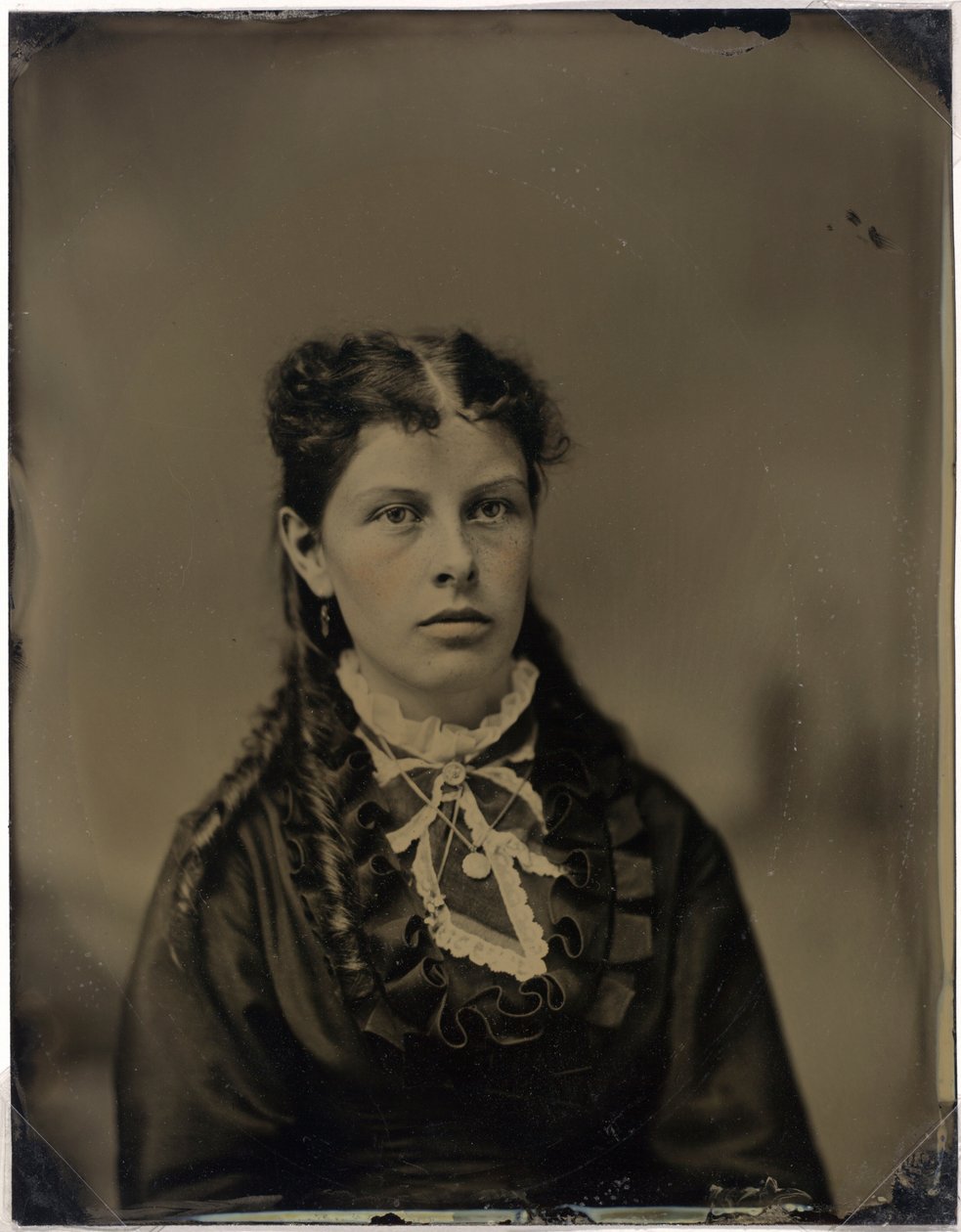 Retrato de mujer,c.1870 (foto) de John G. Ellinwood