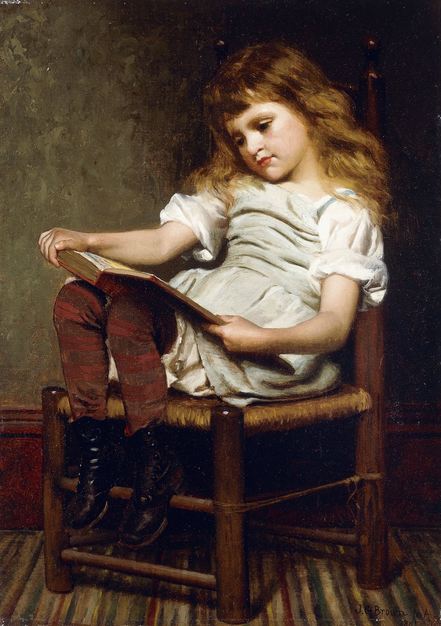 Una hora de ocio, 1881 de John George Brown