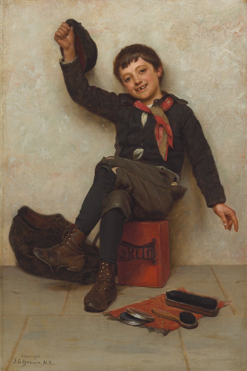 Todo bien, c.1897 de John George Brown