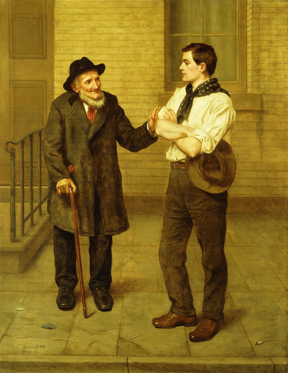Ve al oeste, joven, 1910 de John George Brown
