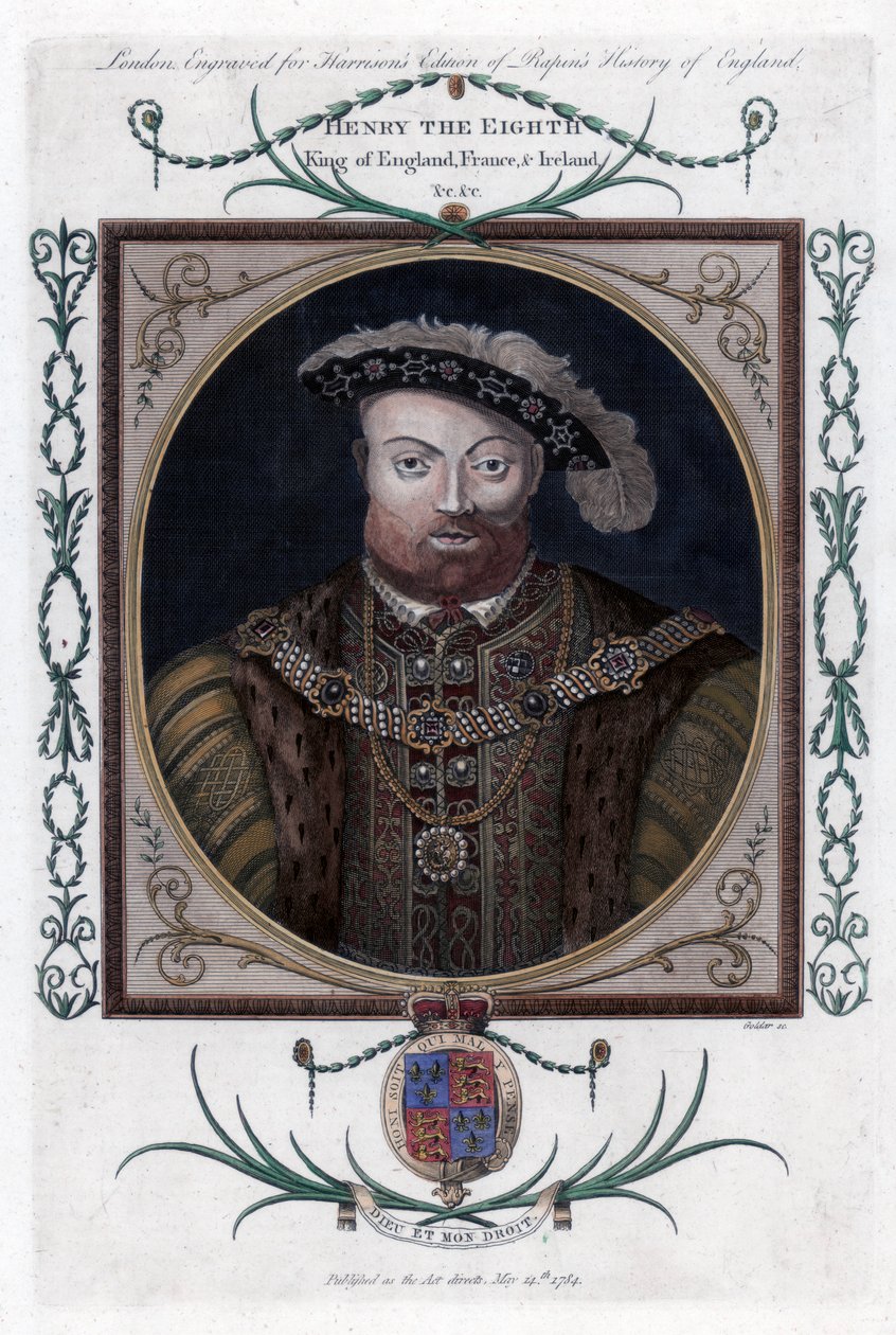 Enrique VIII de Inglaterra, 1784 de John Goldar
