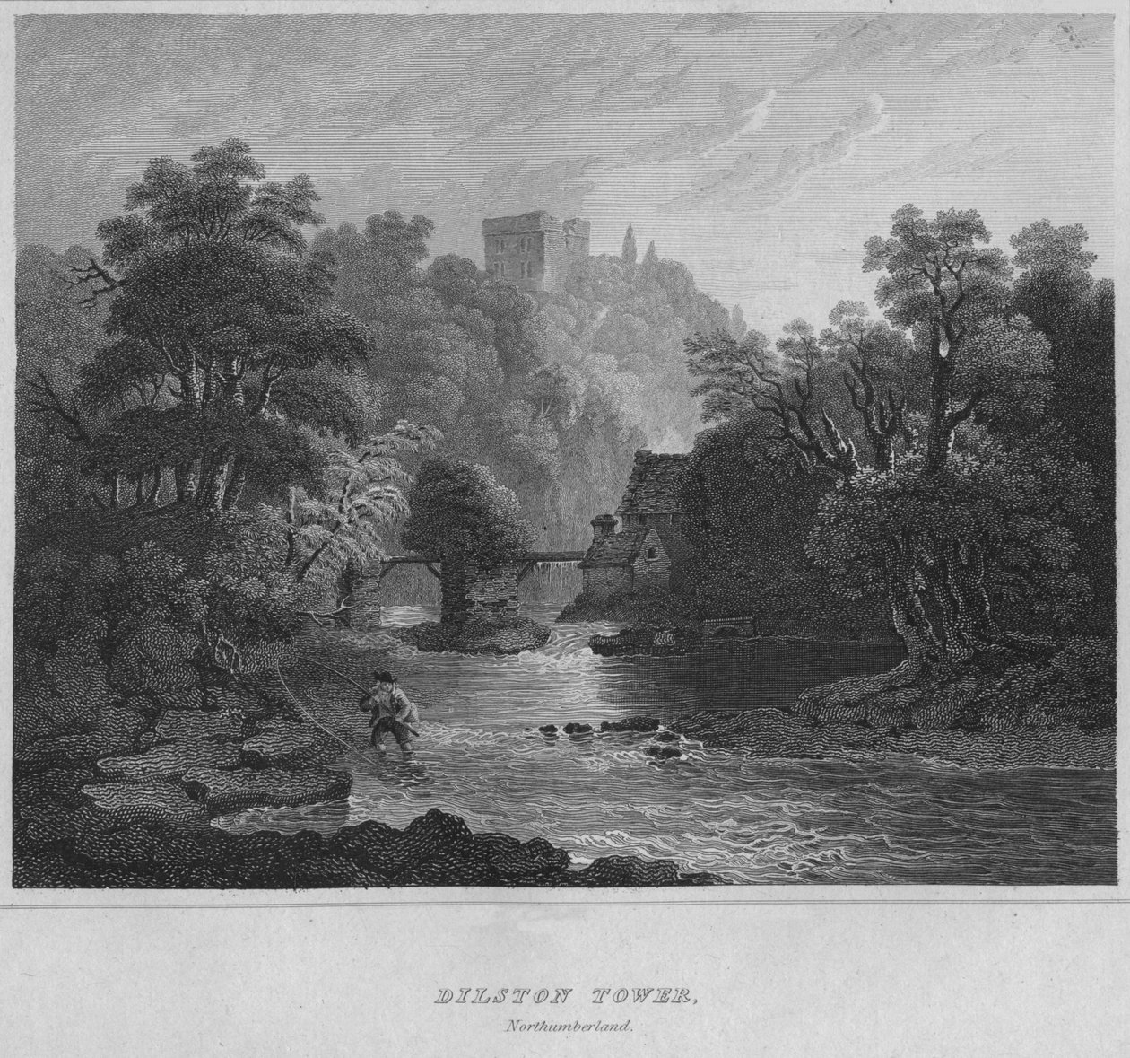 Torre de Dilston, Northumberland, 1814 de John Greig