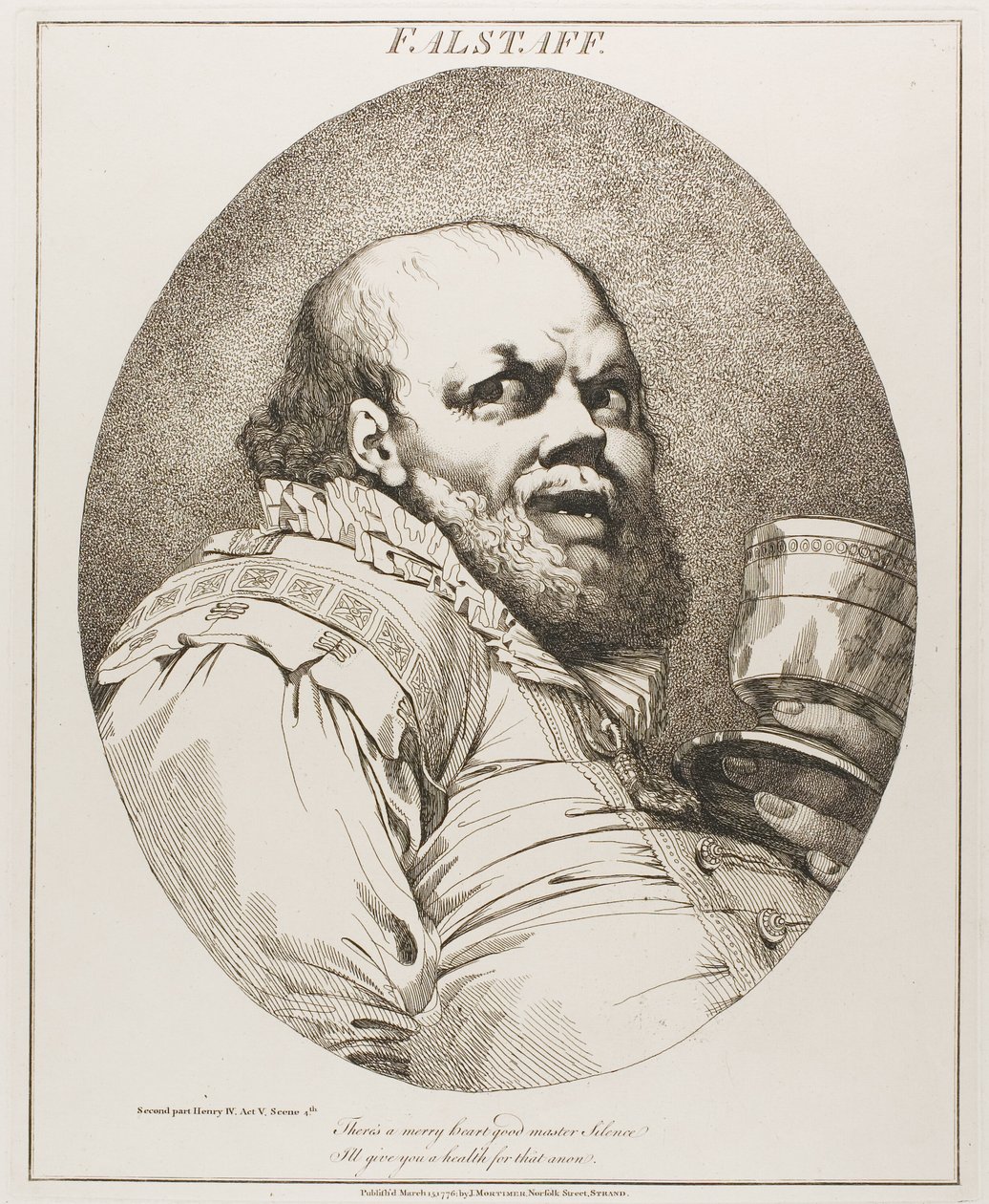 Falstaff de John Hamilton Mortimer