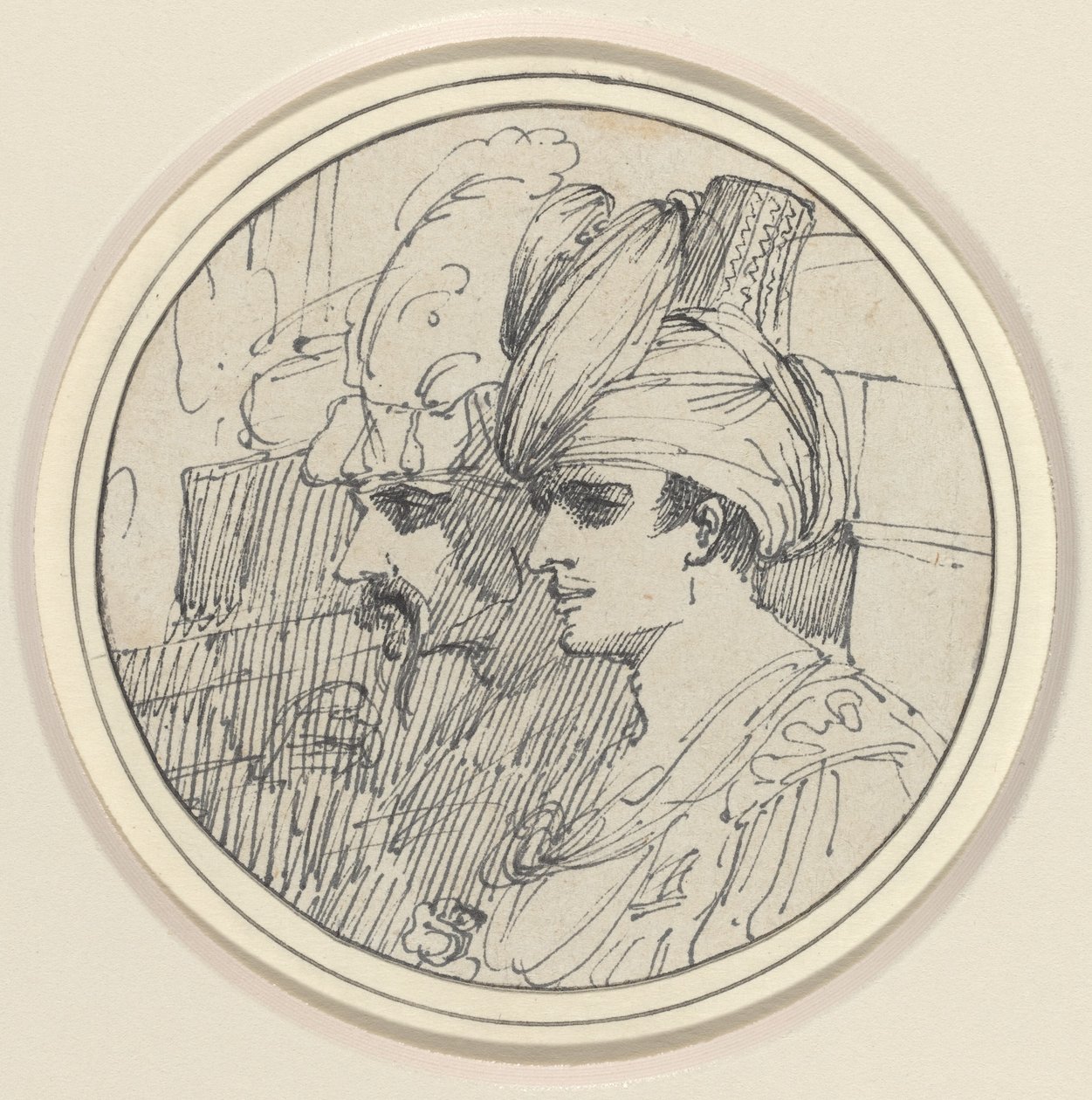 Dos cabezas orientales de John Hamilton Mortimer