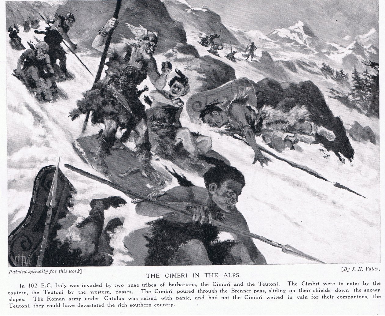 Los cimbrios en los Alpes de John Harris Valda