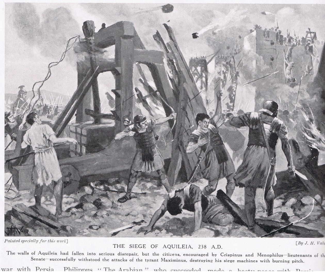 El asedio de Aquilea 238 d.C. de John Harris Valda