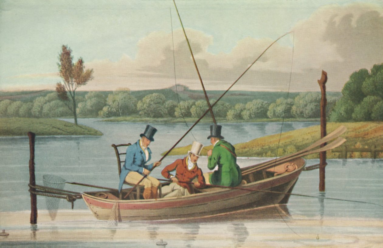 Pescando en un Punt, 1820 de John Heaviside Clark