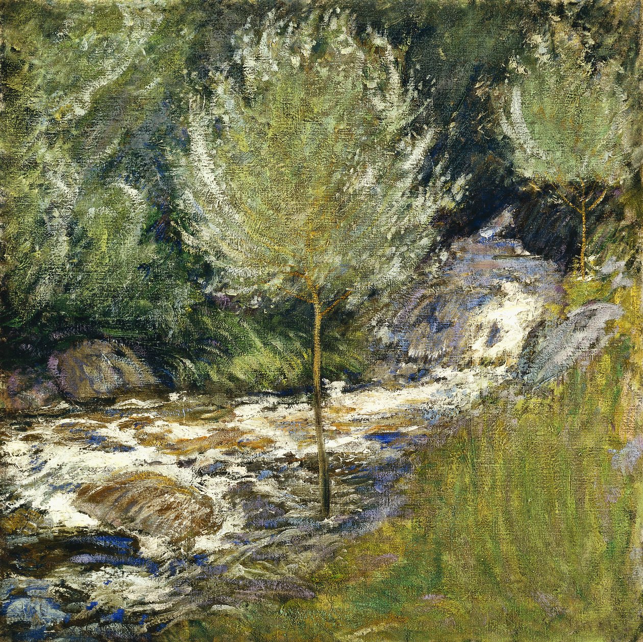 Cascadas de Horseneck, Greenwich, Connecticut de John Henry Twachtman