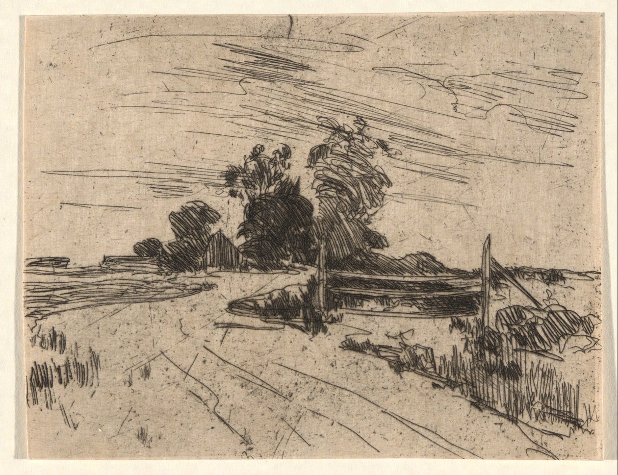 Camino con Valla de John Henry Twachtman
