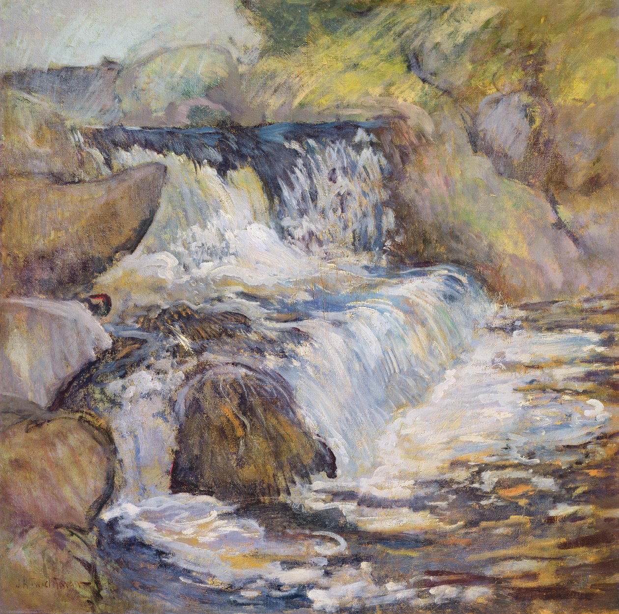 La cascada, c.1889 de John Henry Twachtman