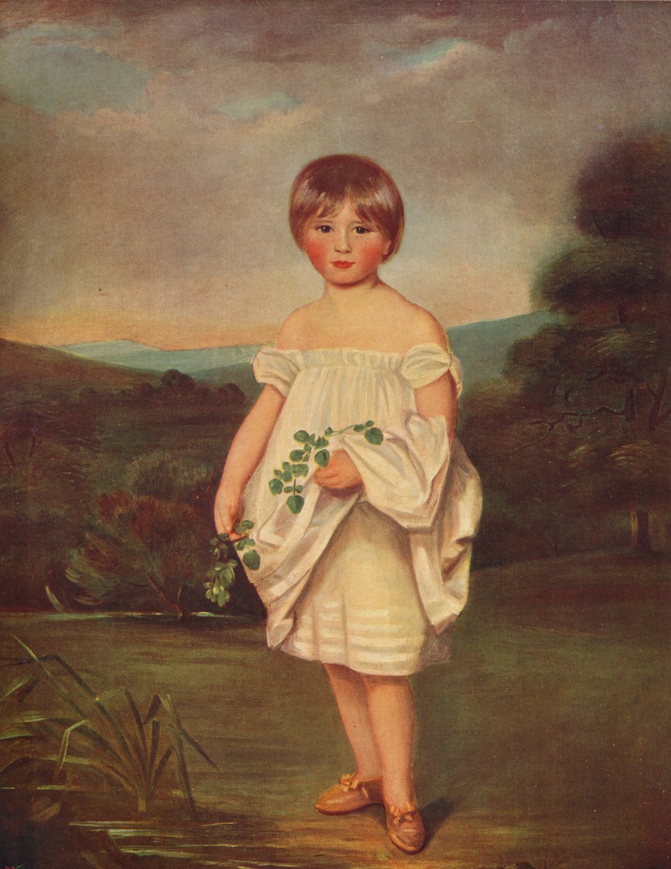 Señorita Van Diest, c. 1800, c. 1915 de John Hoppner