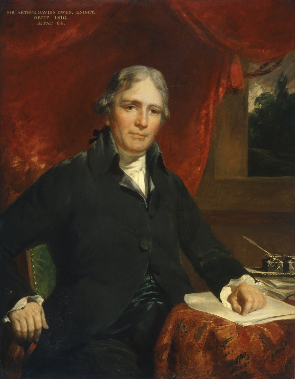 Sir Arthur Davies Owen, Caballero de John Hoppner