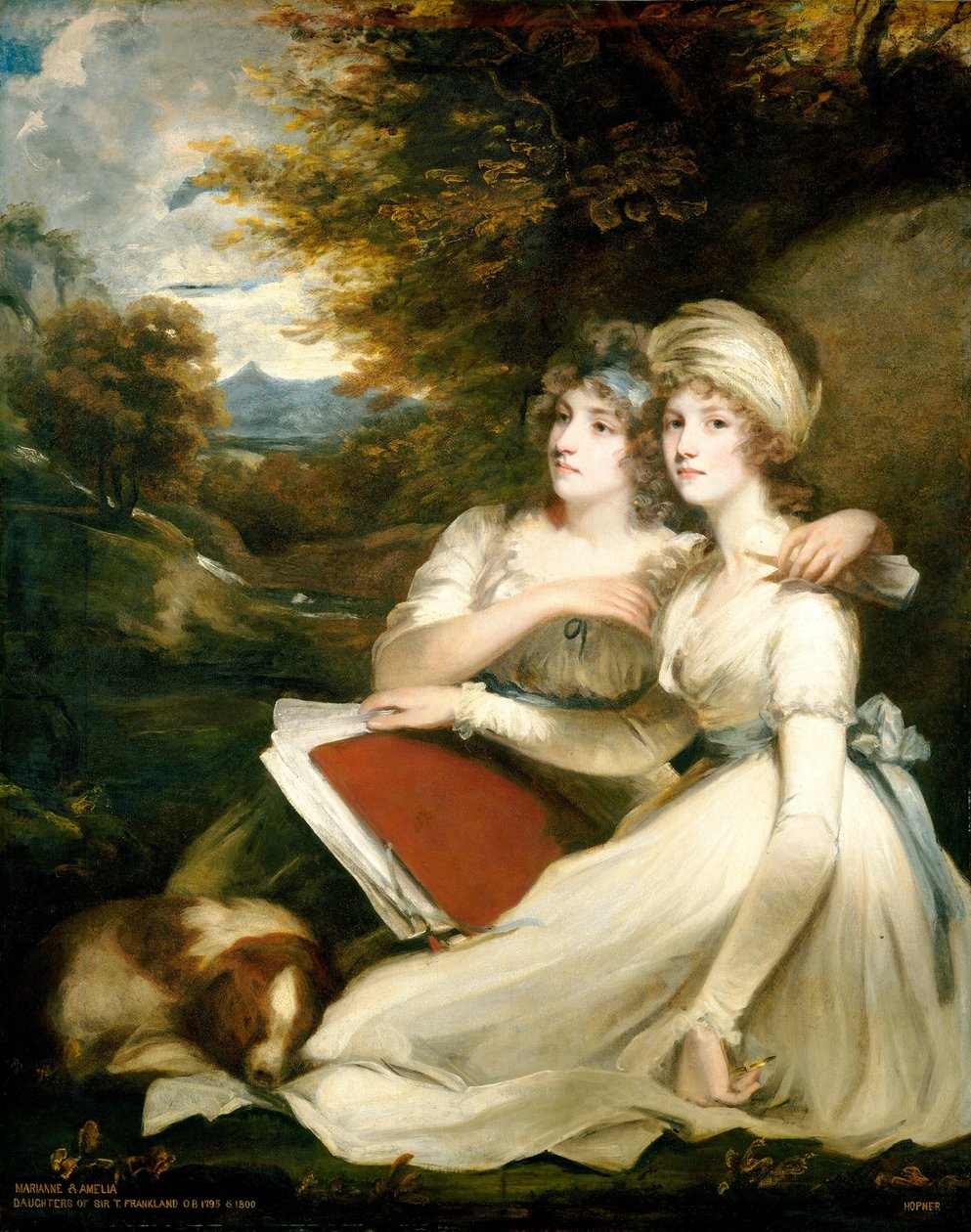 Las hermanas Frankland, 1795 de John Hoppner