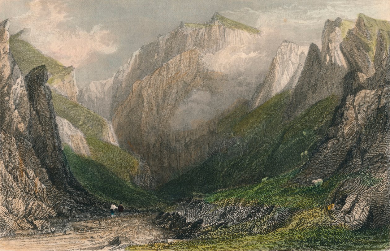 Valle de los Winnets, Derbyshire, 1837 de John James Hinchliff