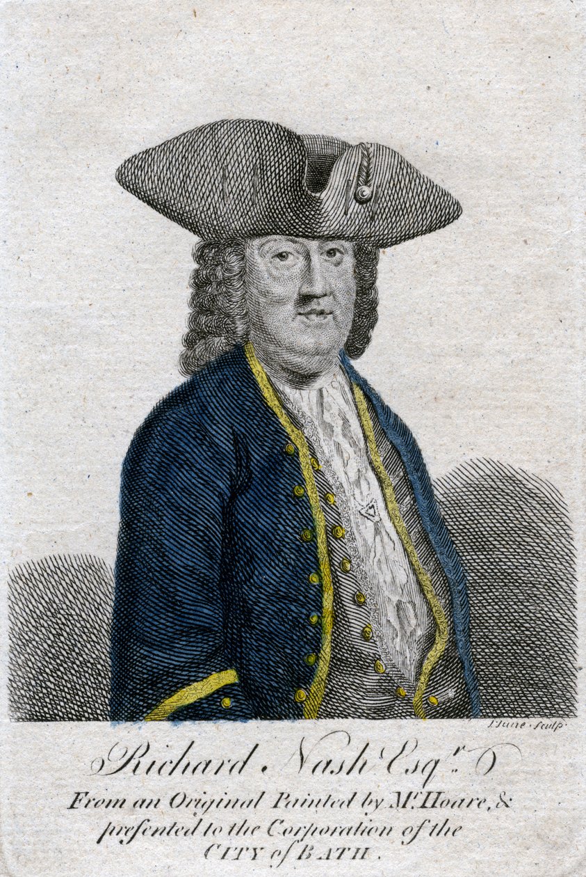 Richard Beau Nash, dandi británico, siglo XVIII de John June